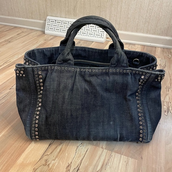 Stunning Prada Large Denim Bijoux Tote - Picture 2 of 15
